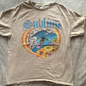 Sublime Retro-Style Surfer T-Shirt. Medium/Large.